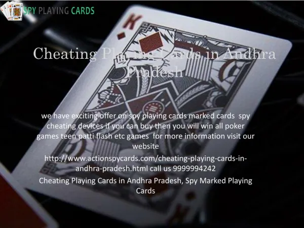Cheating Playing Cards in Andhra Pradesh