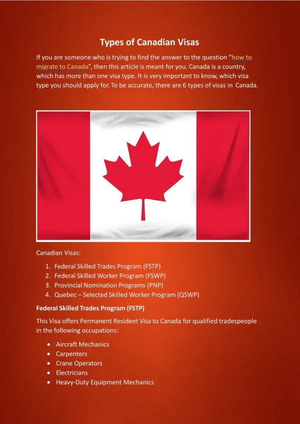 Canada Visa Services | Immigration Services - Canada