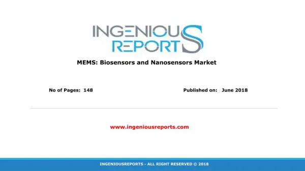GlobalBiosensors and Nanosensors Market Trends and Share Anlysis