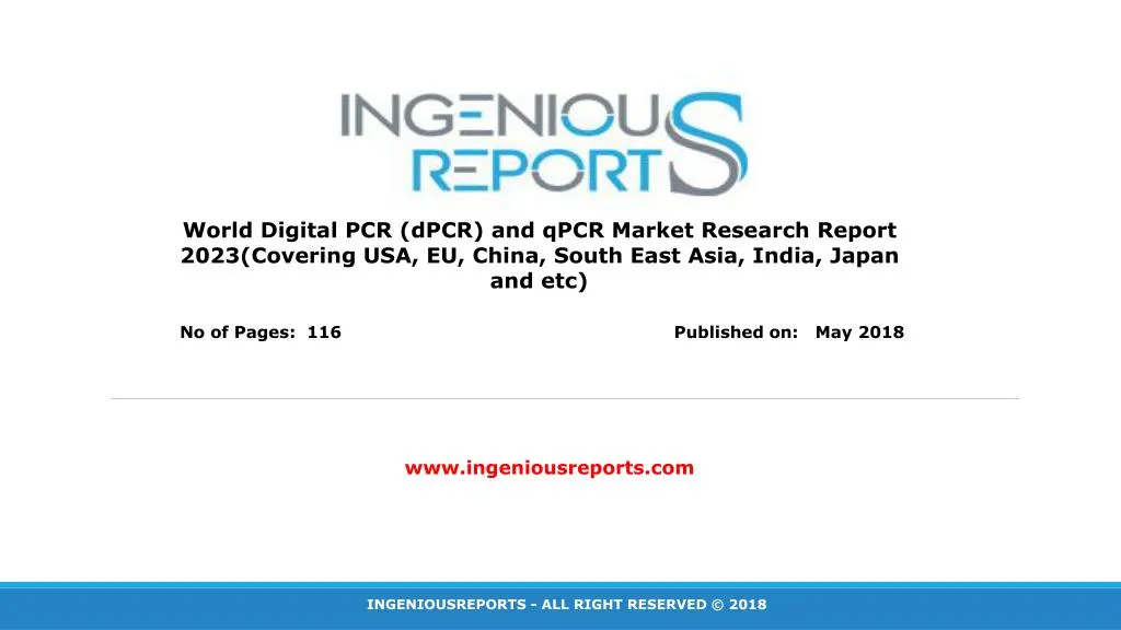 world digital pcr dpcr and qpcr market research