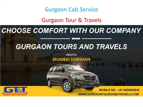 gurgaon cab service