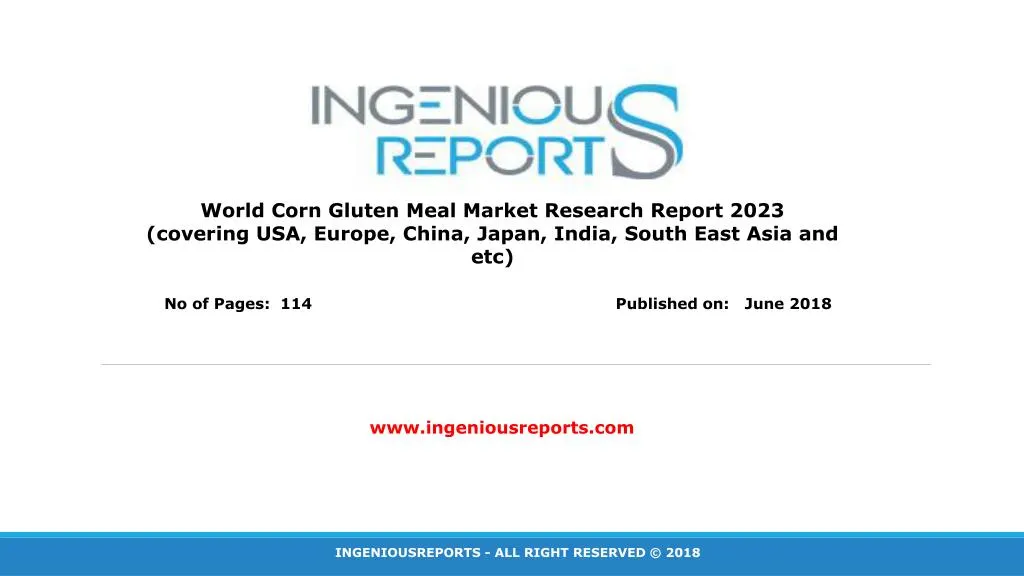 world corn gluten meal market research report