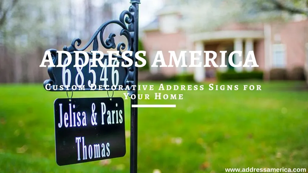 address america custom decorative address signs