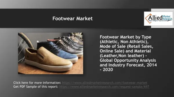 Footwear Market expected to garner $371.8 billion by 2020