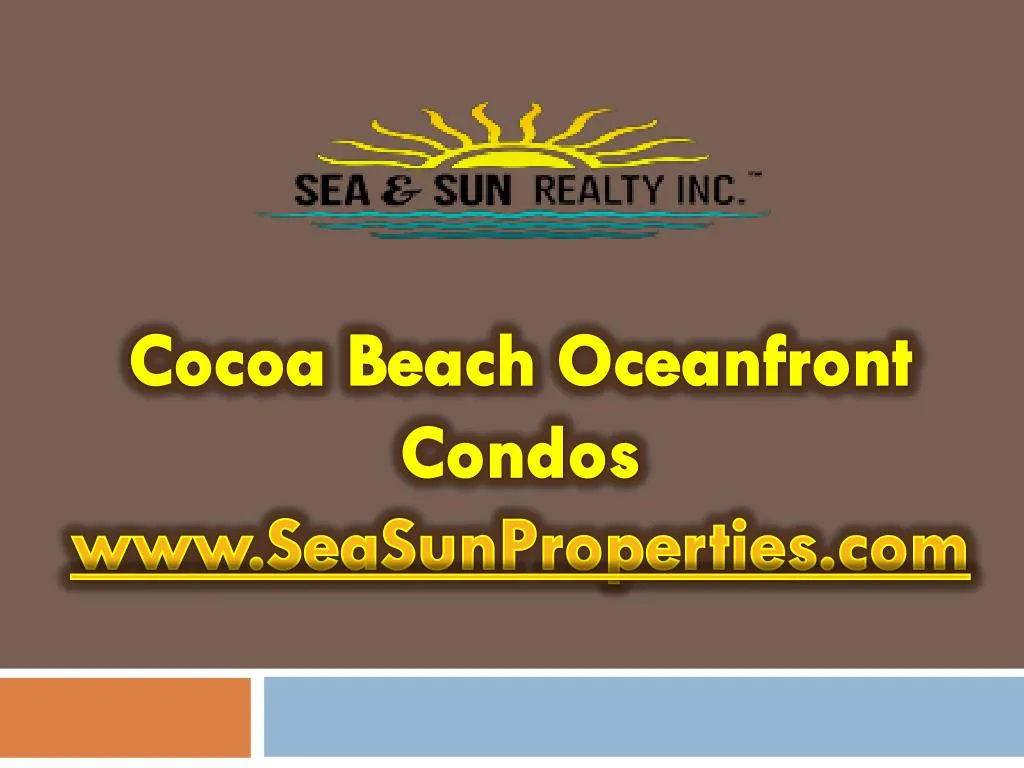 cocoa beach oceanfront condos