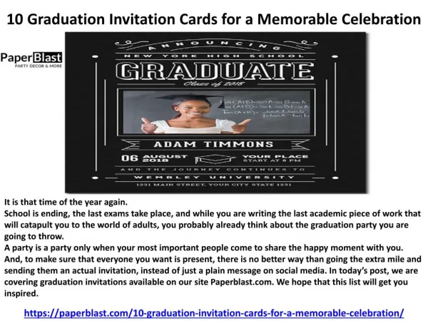 10 Graduation Invitation Cards for a Memorable Celebration