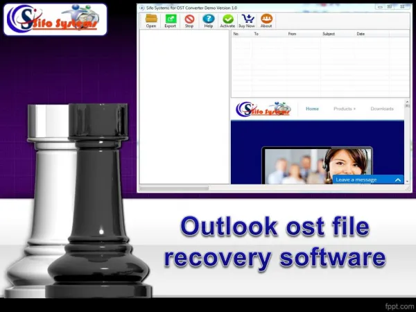 OST to PST Software to make conversion of outlook ost file