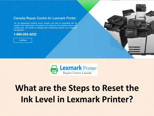 What are the Steps to Reset the Ink Level in Lexmark Printer?
