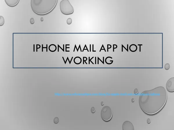 iPhone Mail App Not Working