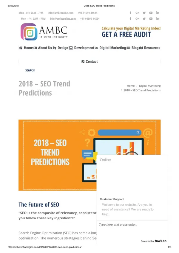 2018 Trends in SEO