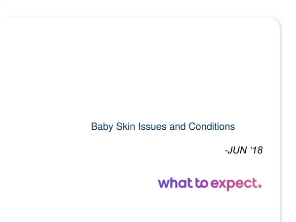 Baby Skin Issues & Conditions