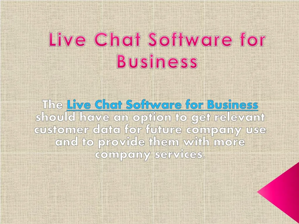 live chat software for business