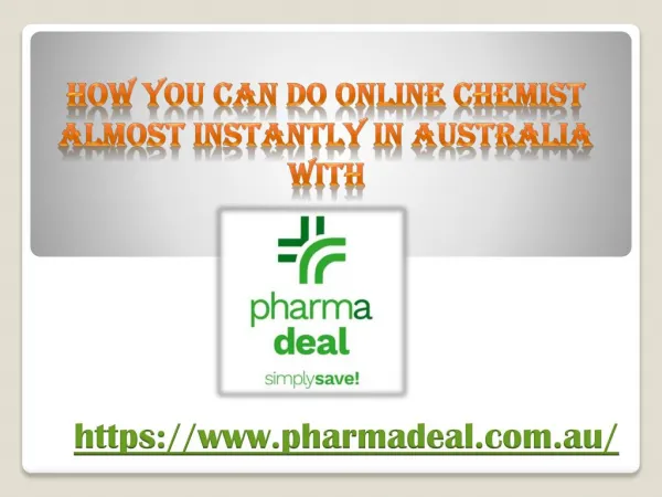 Make Your Discount Chemist in Australia Reality