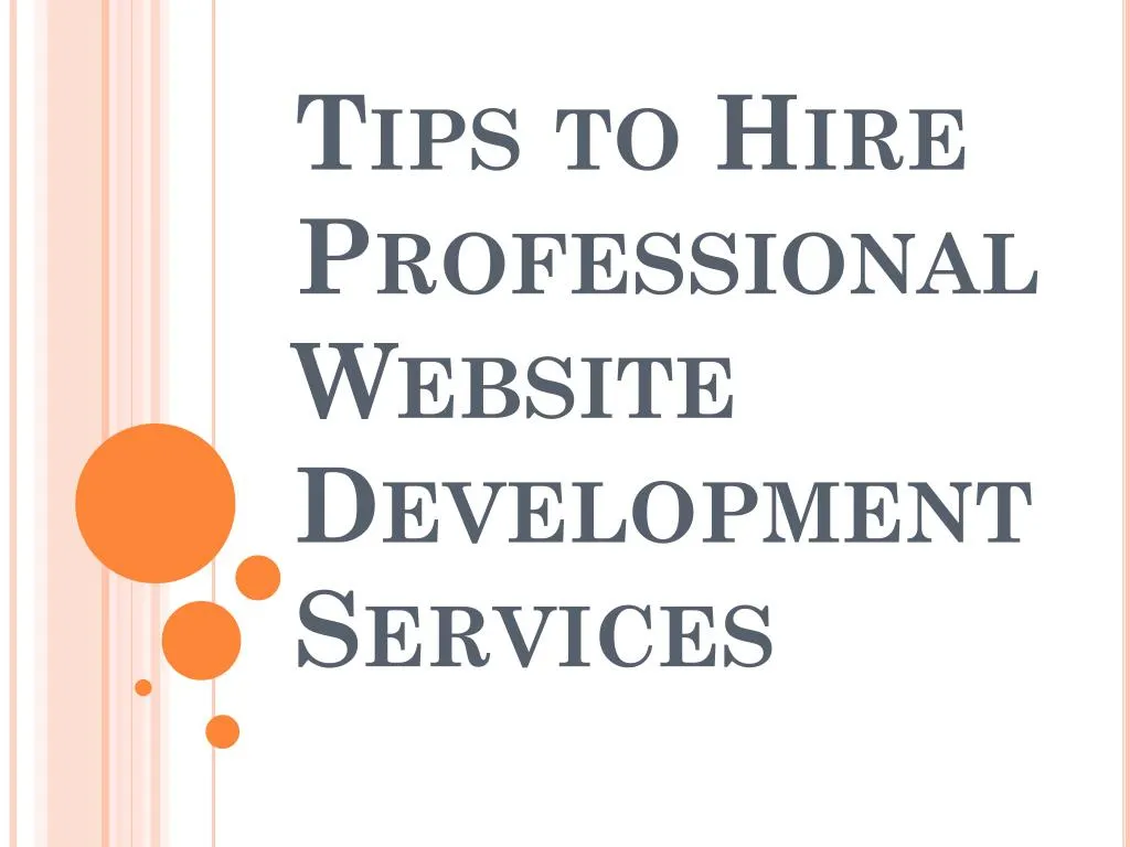 tips to hire professional website development services
