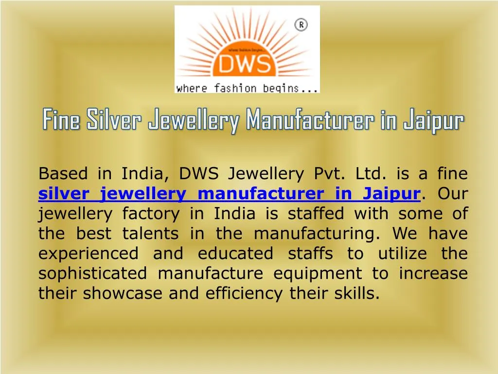 fine silver jewellery manufacturer in jaipur