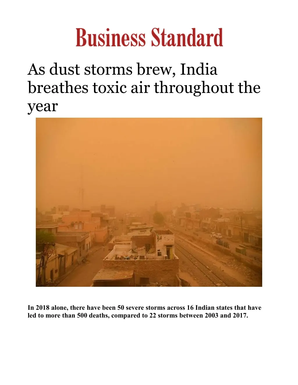 as dust storms brew india breathes toxic