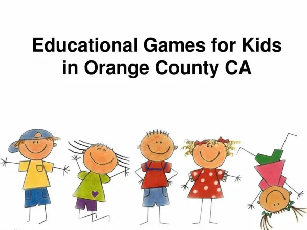 Educational Games for Kids in Orange County CA