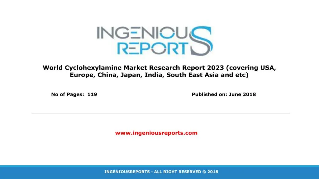 world cyclohexylamine market research report 2023