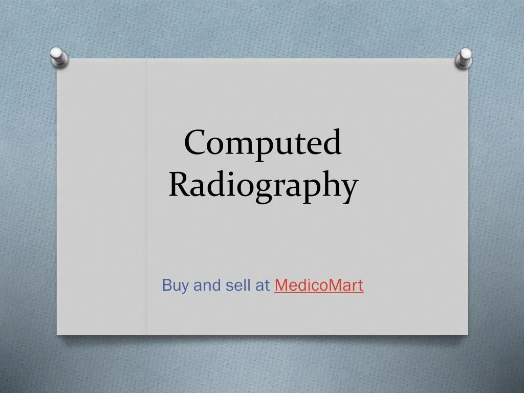 computed radiography