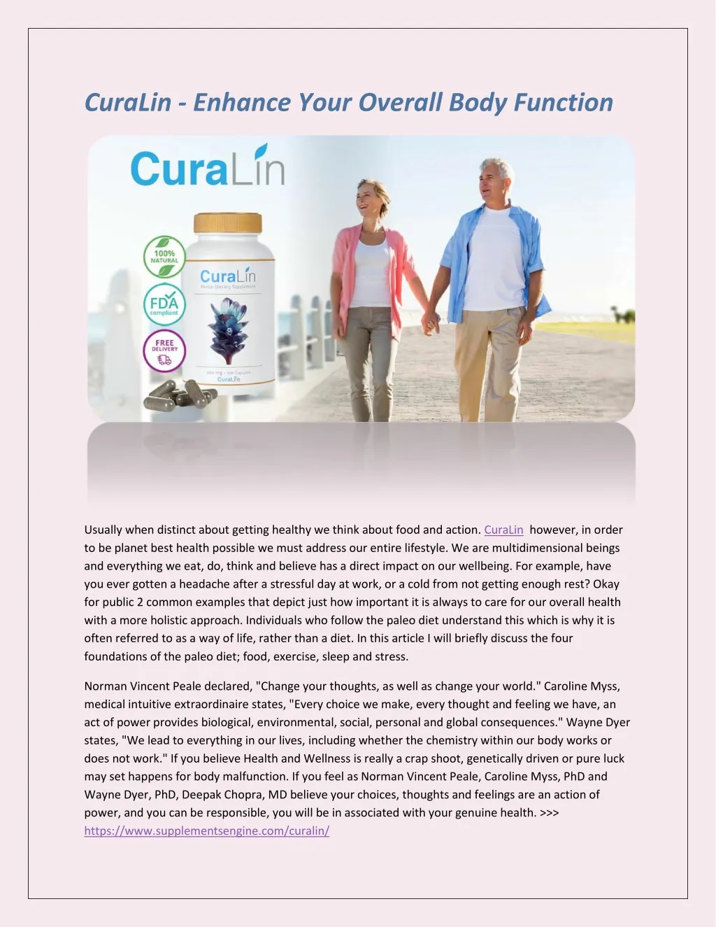curalin enhance your overall body function