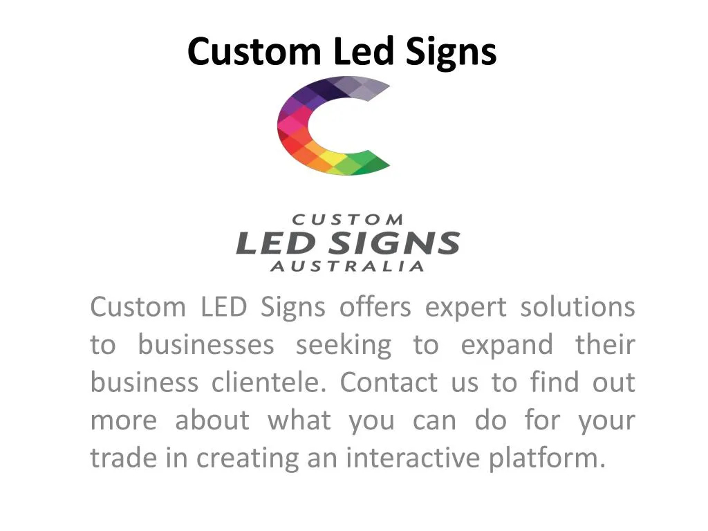 custom led signs