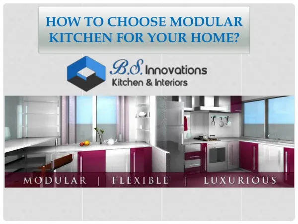 choose modular kitchen for modular you