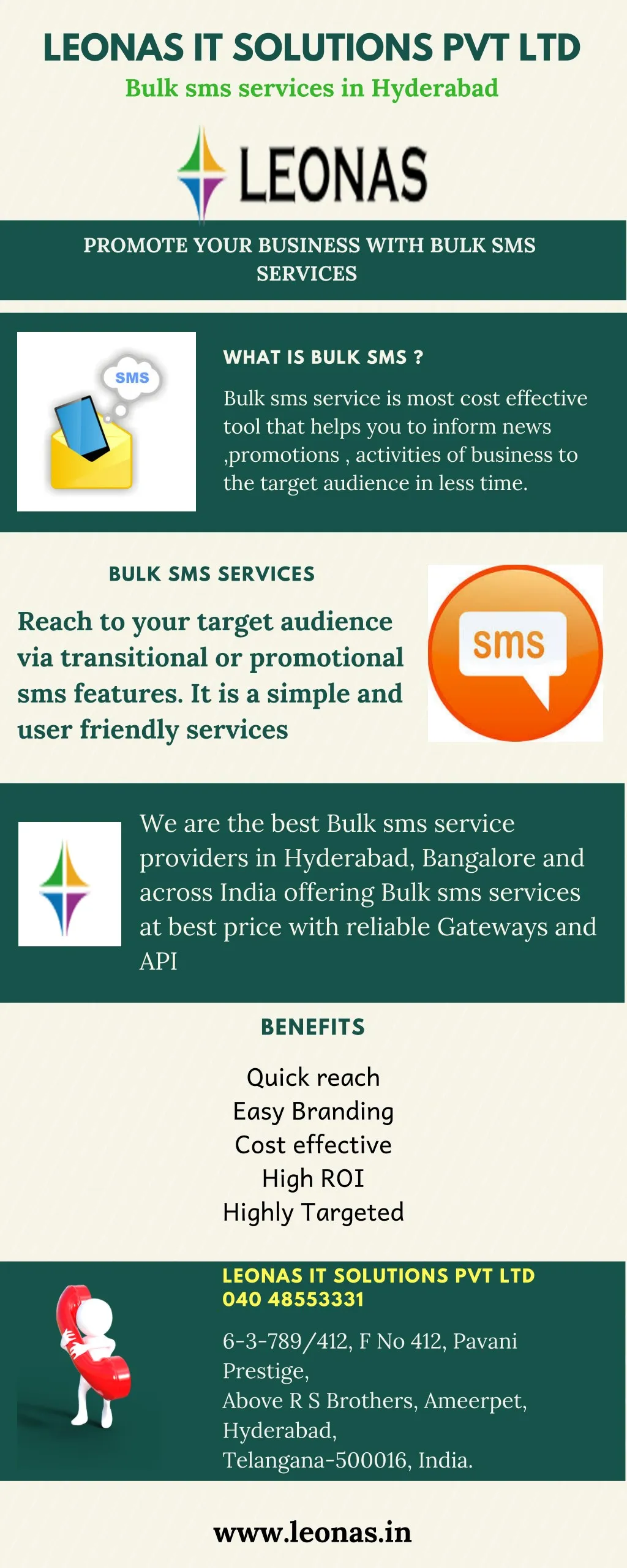 leonas it solutions pvt ltd bulk sms services