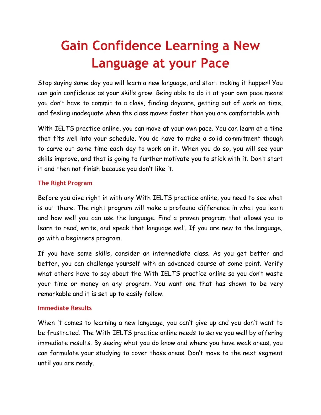 gain confidence learning a new language at your