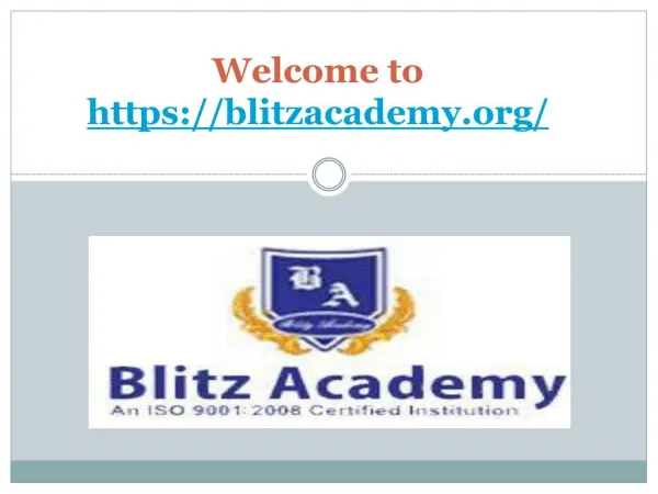 Blitz Academy - Oil and Gas Institution in Cochin| QA/QC engineering