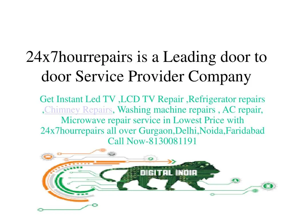 24x7hourrepairs is a leading door to door service provider company