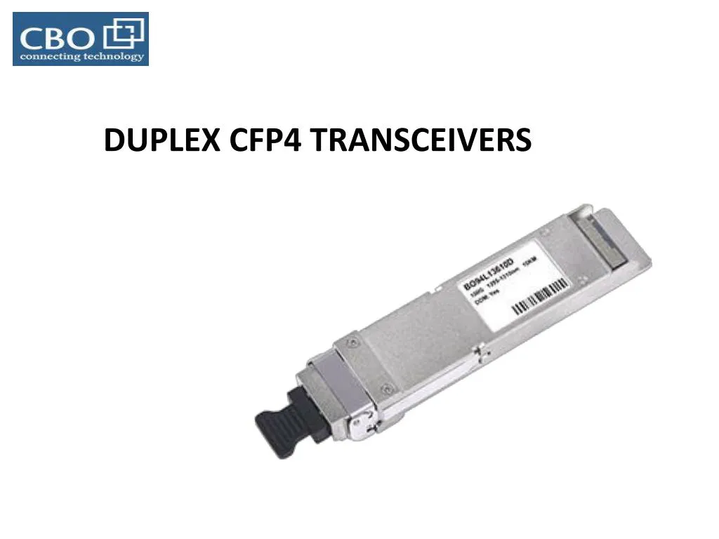 duplex cfp4 transceivers