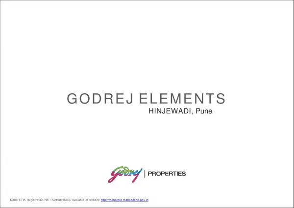 Godrej Elements by Godrej Properties