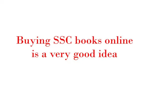 SSC preparation bookshe/she is planning to buy.