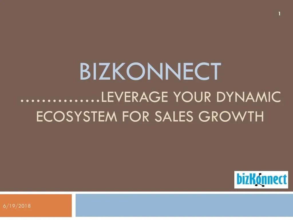 bizkonnect leverage your dynamic ecosystem for sales growth
