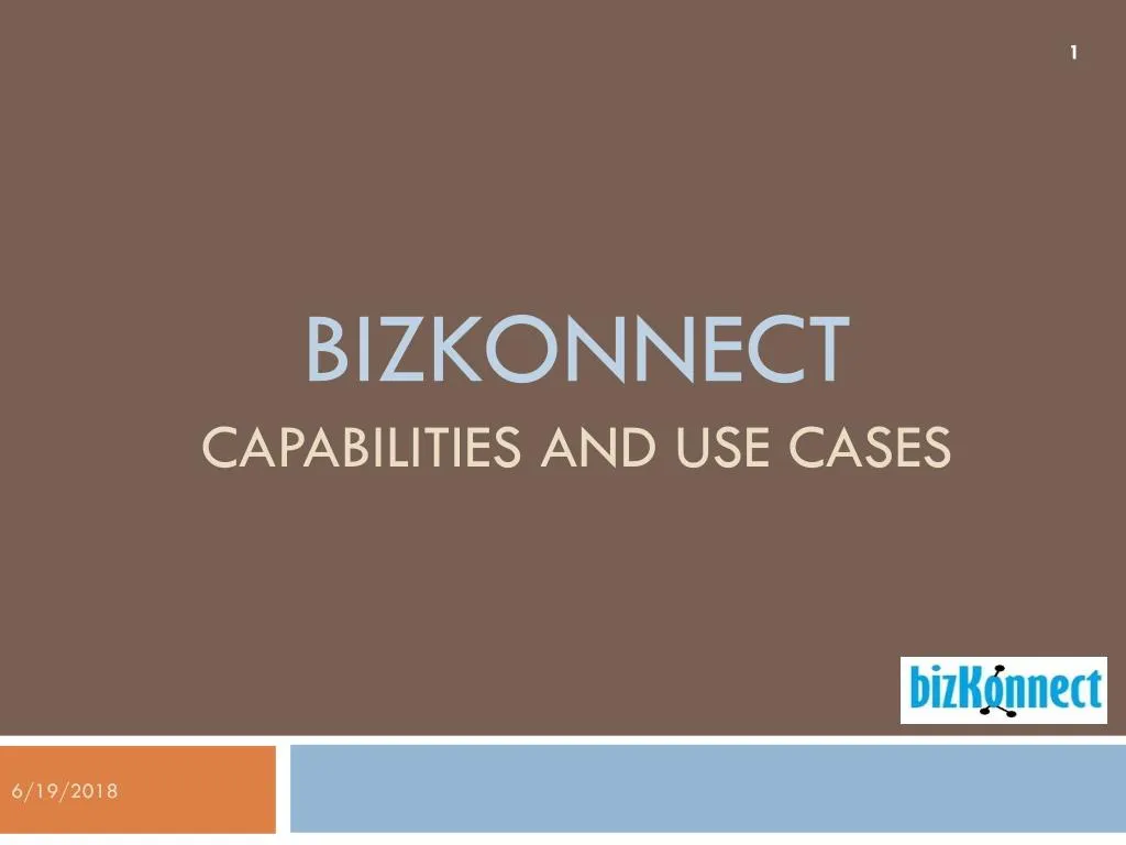 bizkonnect capabilities and use cases