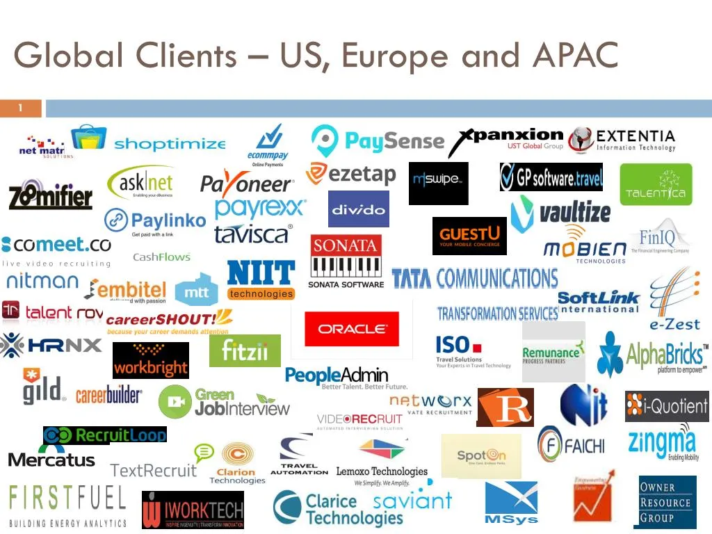 global clients us europe and apac