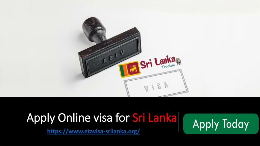apply online visa for sri lanka