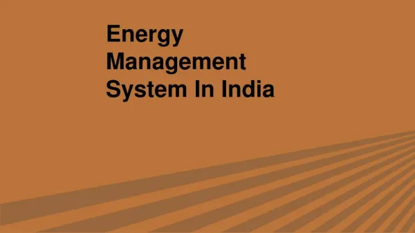 Energy Management System In India