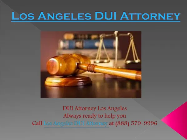 Skilled Los Angeles DUI Attorney