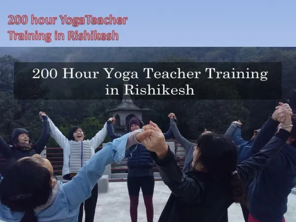 200 hour yoga Teacher Training in India.