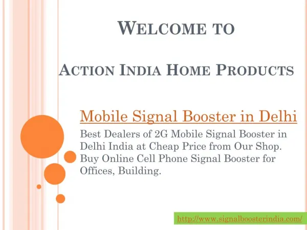 Mobile Phone Signal Booster Shop in Delhi