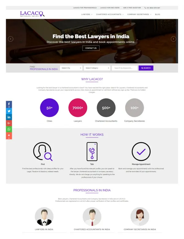 Best Professionals & Lawyers in India