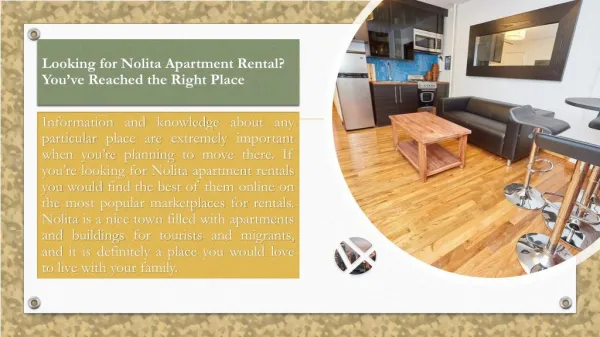 Looking for Nolita Apartment Rental? Youâ€™ve Reached the Right Place