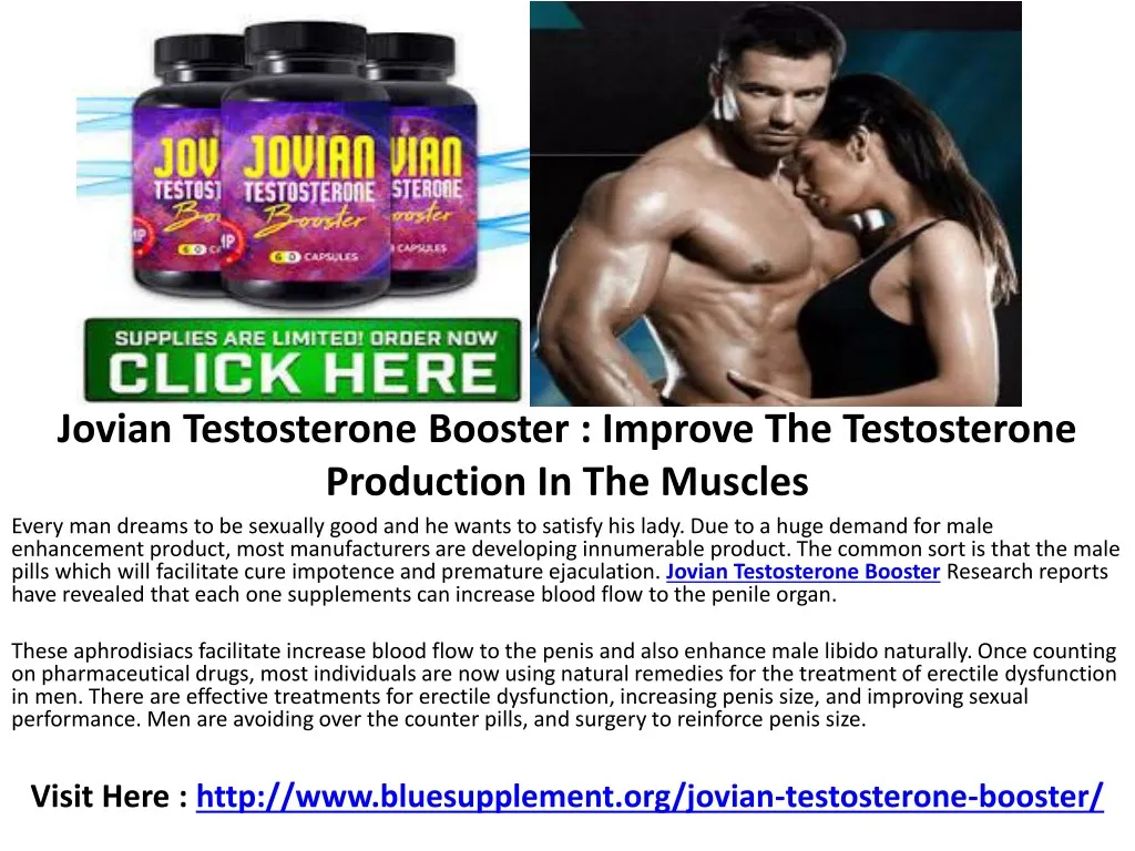 jovian testosterone booster improve