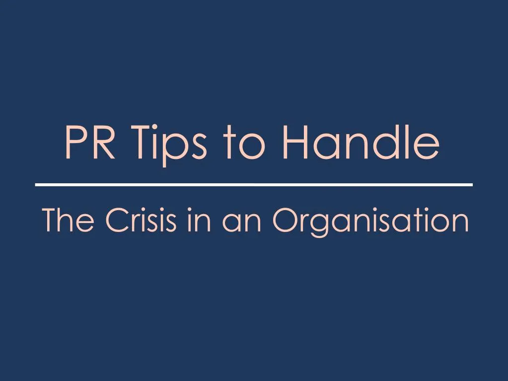pr tips to handle