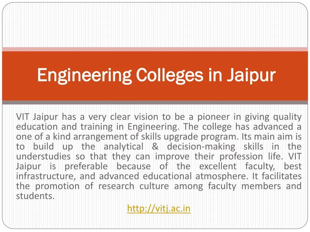 engineering colleges in jaipur