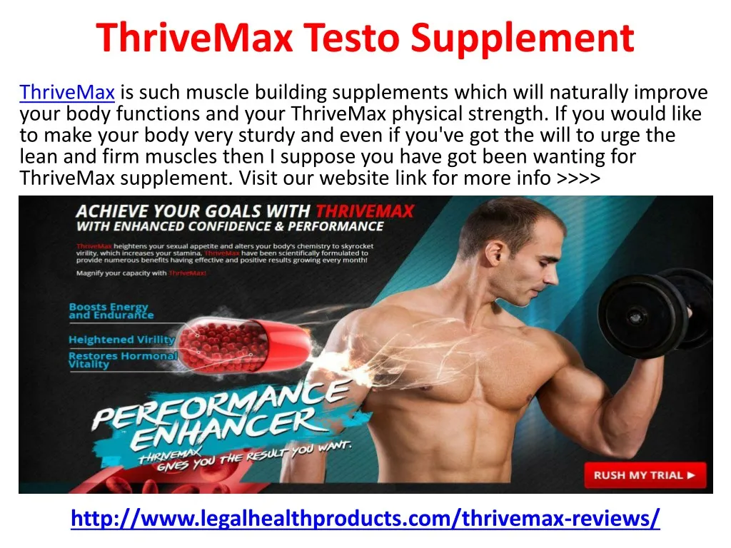 thrivemax testo supplement