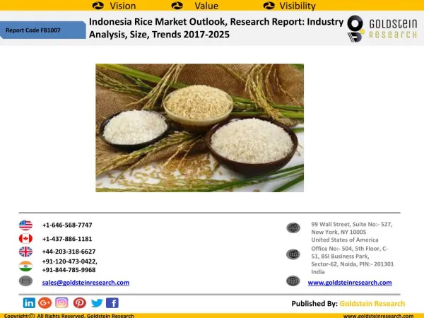 Indonesia Rice Market Outlook, Research Report: Industry Analysis, Size, Trends, Growth, Share, Demand, Segmentation, Ma