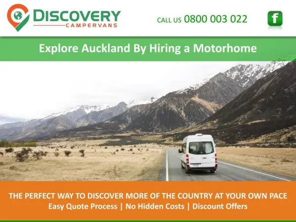 Explore Auckland By Hiring a Motorhome