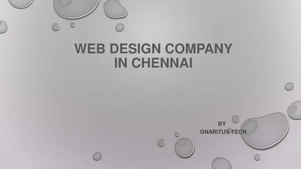 Web Designing Company - Gnaritus Tech